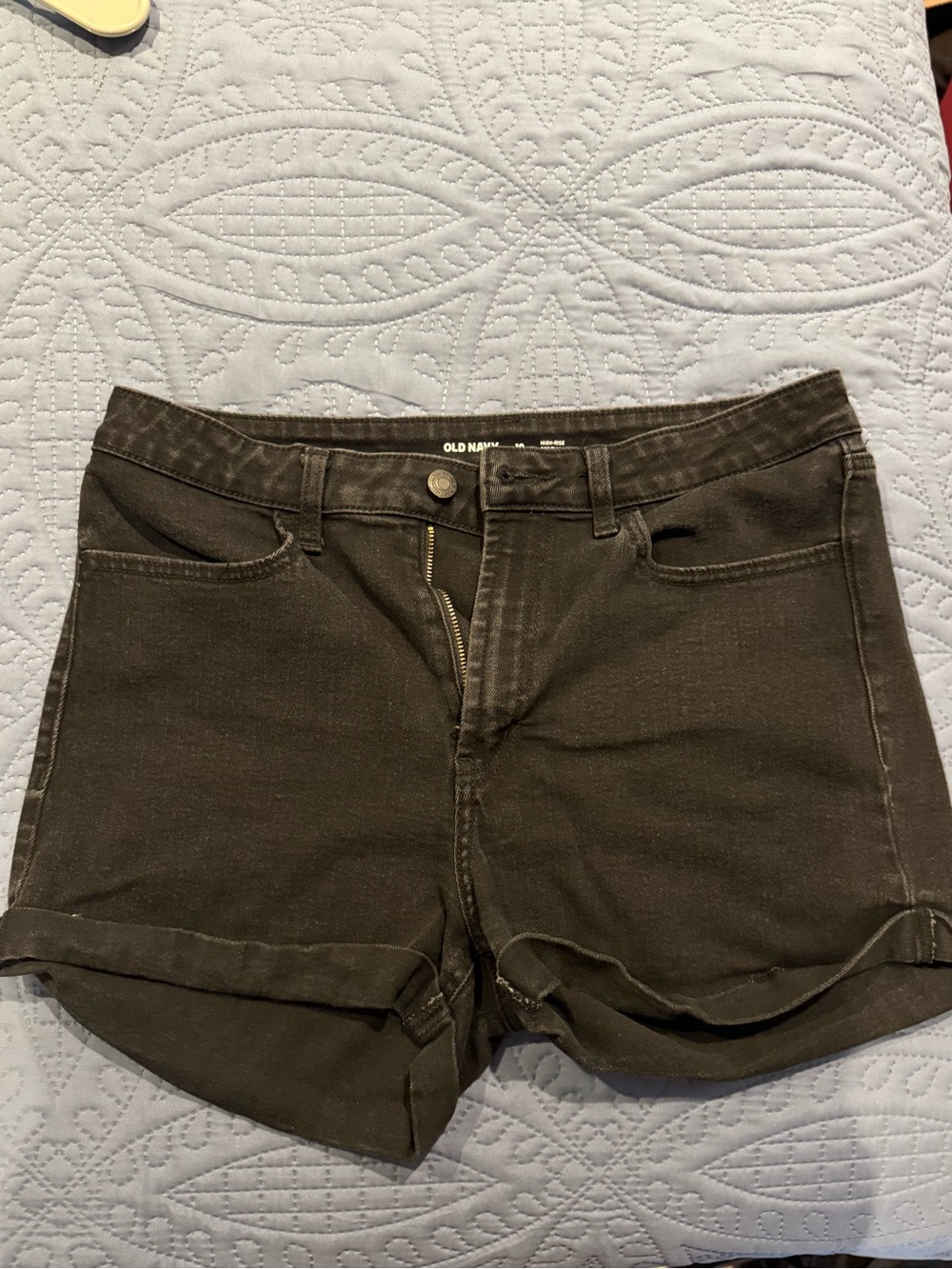 Old Navy High Rise Black Denim Shorts